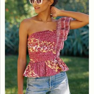 Love the Label (Anthropologie) one shoulder top. Brand new, never worn!
